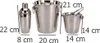 ORION BAR-Set 2x Eiswürfeleimer Shaker Eiszange Produktbild-Vorschau 9