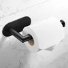 Toilettenpapierhalter ohne Bohren, matt schwarz, SUS304 Produktbild-Vorschau 1