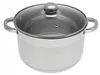 GARNEK Stalowy GRUBE 9x DNO z POKRYWKĄ 10L 28cm INDUKCJA Podgląd zdjęcia produktu 1