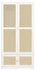 Armoire en rotin blanche 90 x 48 x 180 cm, à deux portes Voir les images du produit 6