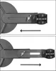 3x Pflanzenroller ausziehbar Ø 25-37 cm | Pflanzenwagen für Produktbild-Vorschau 5