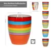 sada 6 hrnků na kávu Ibiza Rainbow s uchem 350 ml Barevné Náhled obrázku produktu 6