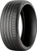 A close-up studio shot of a single car tire. Podgląd zdjęcia produktu