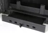 A close-up view of a black metal ash drawer with a handle, part of a fireplace insert. Produktbild-Vorschau