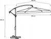 Lehmann Sonnenschirmmit Ø 300 cm mit ständer, UV-Schutz, Produktbild-Vorschau 9