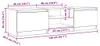 vidaXL TV-Schrank mit LED-Leuchten Schwarz 140x40x36 cm Produktbild-Vorschau 5