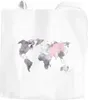 Jutebeutel Weltkarte Wasserfarben Watercolor World Map Produktbild-Vorschau 1