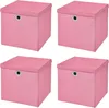 4 Stück Rosa Faltbox 28 x 28 x 28 cm  Aufbewahrungsbox Produktbild-Vorschau 1