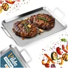 Vilde | Stalowa płyta do grillowania 43 x 25 cm - Z Podgląd zdjęcia produktu 1