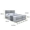 ALTDECOR Boxspringbett mit Fußteil, H4 Matratze und Topper Produktbild-Vorschau 6