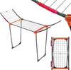 A product shot of a foldable clothes drying rack. Produktbild-Vorschau