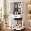 Mueble multifuncional para gatos, de 80x40x161 cm, de color Vista previa de la imagen del producto 1