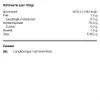 Nutritional information and ingredients list for a food product. Produktbild-Vorschau