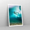 Poster - Poster ohne Rahmen - Surfen Unterwasser Frau - Produktbild-Vorschau 7