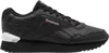 A studio shot of a black Reebok shoe with pink accents and a silver heel detail. Náhľad obrázku produktu