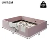 Elegantes Polsterbett mit Samtbezug, abnehmbaren Produktbild-Vorschau 2
