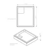Schulte Duschwanne 90x75 cm, Weiß, Modell Cala - Produktbild-Vorschau 4