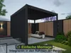 Vertikale Lamellenwand für Pergola | aus Aluminium | 3 Maße Produktbild-Vorschau 4