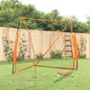 Baseball-Netz Tragbar Orange Schwarz 183x182x183 cm Stahl Produktbild-Vorschau 2