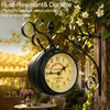 Wanduhr Vintage Quarzuhrwerke mit beidseitigem Zifferblatt, Produktbild-Vorschau 8