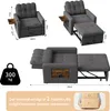ProximaX Canapé-lit individuel noir - Tissu chenille, Voir les images du produit 12