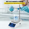 A scientist in a lab setting is using a hot plate magnetic stirrer to mix a liquid in a beaker. Náhled obrázku produktu