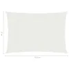 vidaXL Tenda da sole 160 g/m² Bianco 2x3,5 m HDPE Anteprima dell’immagine prodotto 14