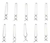 Ten silver hair clips arranged in two rows on a white background. Produktbild-Vorschau