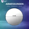 VBChome Rundes Spiegel 70 cm Schwarz Aluminiumrahmen – Produktbild-Vorschau 5