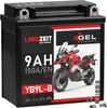 LANGZEIT YB9L-B Motorradbatterie 12V 9Ah 150AEN GEL Produktbild-Vorschau 1