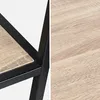 A split image showing a close-up of a shelf and a detailed view of the wood grain texture. Produktbild-Vorschau