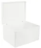 Creative Deco XXL Witte Houten Doos met Deksel Opbergdoos, Productafbeelding-voorbeeld 1