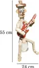 Figura in legno per il giardino betulla 55 cm chitarrista Anteprima dell’immagine prodotto 2