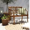 Massive Teakholz Sitzbank CHRISTOS 100cm natur Outdoor Produktbild-Vorschau 1
