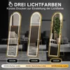 UnboxG LED Ganzkörperspiegel 150x40 cm, Bogenspiegel mit Produktbild-Vorschau 7