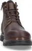A close-up, front-facing view of a brown leather boot. Produktbild-Vorschau