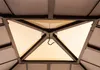 A close-up view of the top of a gazebo or pavilion, showing the frame and fabric panels. Produktbild-Vorschau
