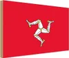 vianmo Holzschild 12x18 cm Isle of Man Flagge Fahne Wappen Produktbild-Vorschau 1