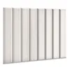 A close-up, angled view of several cream-colored upholstered wall panels arranged vertically. Podgląd zdjęcia produktu