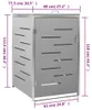 vidaXL: Caja para contenedores de basura de 1 tonelada, Vista previa de la imagen del producto 8