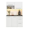 Armoire buffet Merax, meuble haut avec éclairage LED et Voir les images du produit 9