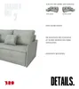 BroMARKT Ecksofa mit Schlaffunktion Atlantic Grau Cord Produktbild-Vorschau 5