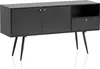 FineBuy Sideboard 140x75x40 cm Commode noire Voir les images du produit 6