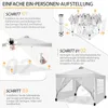 Pavillon, 3x3m Pop Up Pavillon pliant, Pavillon pointu avec Voir les images du produit 4