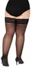 Bellivalini Damen halterlose Strümpfe mit Spitze Plus Size Produktbild-Vorschau 3
