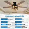 132cm Deckenventilator mit Beleuchtung und Fernbedienung, Produktbild-Vorschau 3