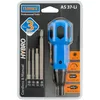 Product packaging for a cordless screwdriver set. Podgląd zdjęcia produktu