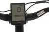 A close-up view of an electric bicycle's handlebar display. Produktbild-Vorschau