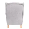Ohrensessel Karlen Bezug Veloursstoff Buche natur / silber Produktbild-Vorschau 4