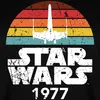 Star Wars Schriftzug 1977 Retro Relaxed Fit Uni T-Shirt, Produktbild-Vorschau 2
